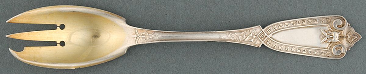 Ivy (Sterling, 1865) Ice Cream Fork by Whiting Manf Co-1