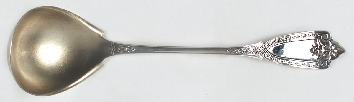 Ivy (Sterling, 1865) Oyster Ladle Solid Piece by Whiting Manf Co-1