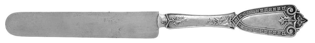 Ivy (Sterling, 1865) Solid Dessert/Tea Knife by Whiting Manf Co-1