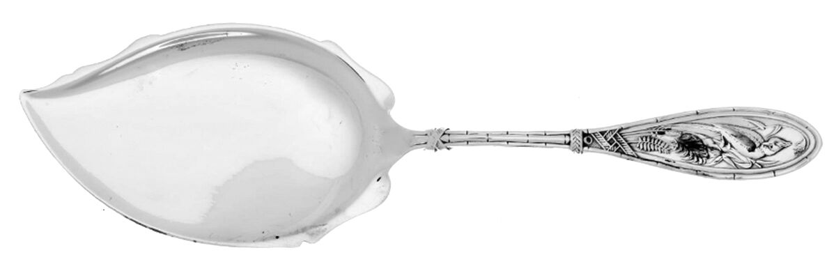 Japanese (Sterling, 1874) Large Solid Ice Cream Server by Whiting Manf Co-1