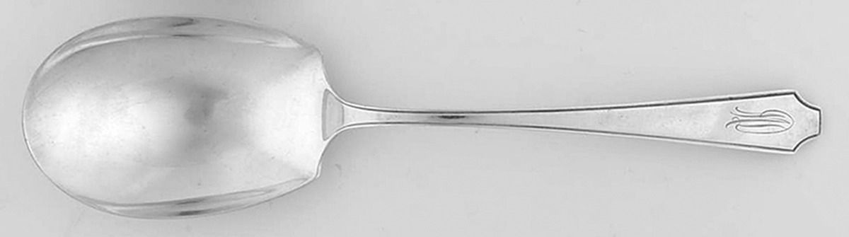 Jenny Lind (Sterling, 1920) Solid Salad Serving Spoon by Whiting Manf Co-1