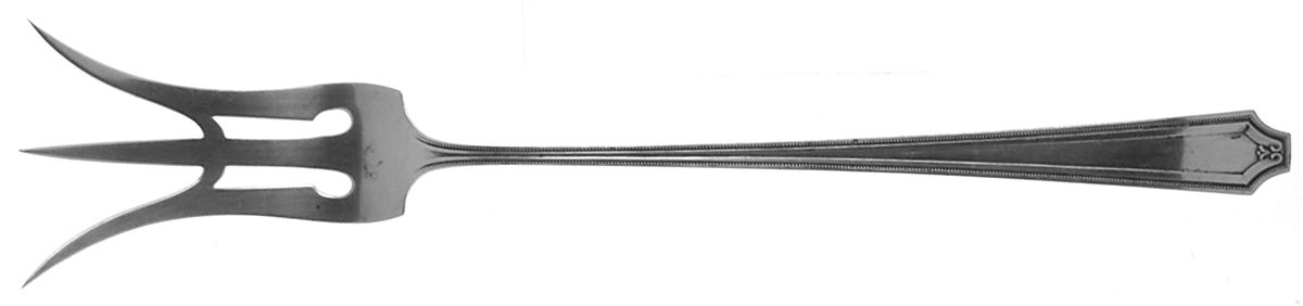 King Albert (Sterling, 1919) Large Lettuce Serving Fork by Whiting Manf Co-1
