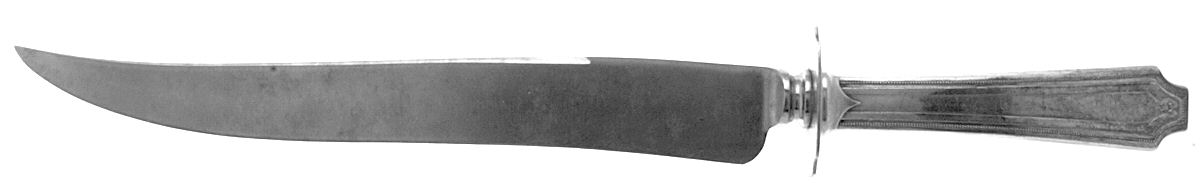 King Albert (Sterling, 1919) Large Stainless Blade Roast Carving Knife by Whiting Manf Co-1