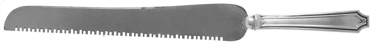 King Albert (Sterling, 1919) Bread Knife with Silverplate Blade by Whiting Manf Co-1