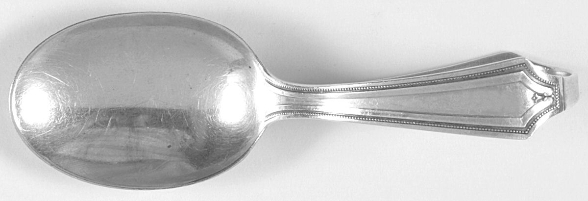 King Albert (Sterling, 1919) Curved Handle Baby Spoon by Whiting Manf Co-1