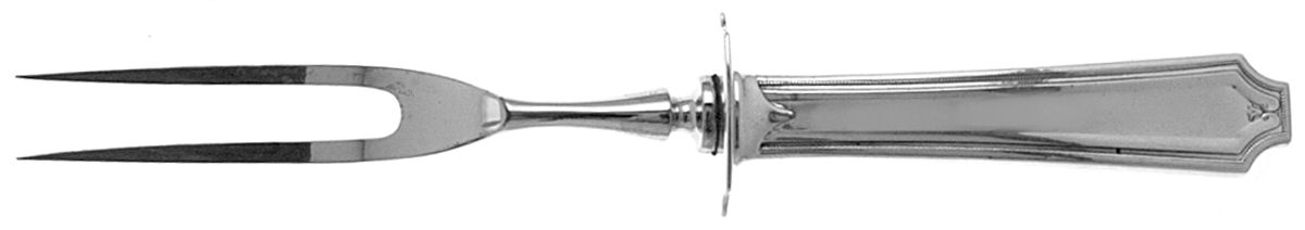 King Albert (Sterling, 1919) Small Steak Carving Fork with Stainless Prongs by Whiting Manf Co-1
