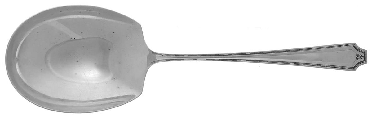 King Albert (Sterling, 1919) Large Solid Berry/Casserole Spoon by Whiting Manf Co-1