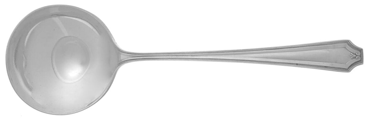 King Albert (Sterling, 1919) Round Bowl Soup Spoon (Bouillon) by Whiting Manf Co-1