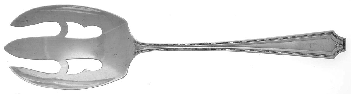 King Albert (Sterling, 1919) Solid Salad Serving Fork by Whiting Manf Co-1