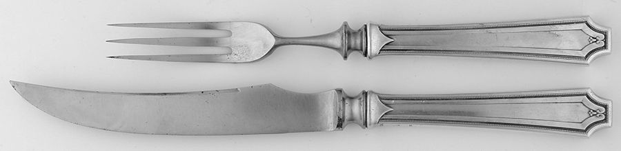 King Albert (Sterling, 1919) 2 Pc Individual Bird Carving Set w/Stainless Blade by Whiting Manf Co-1