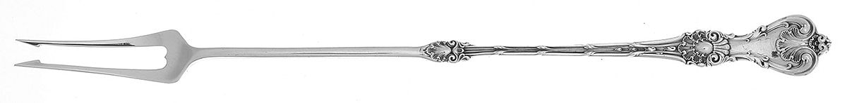 King Edward (Sterling, 1901) Long Handle Olive Fork by Whiting Manf Co-1