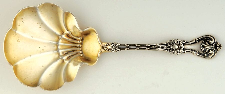 King Edward (Sterling, 1901) Solid Bon Bon Spoon by Whiting Manf Co-1