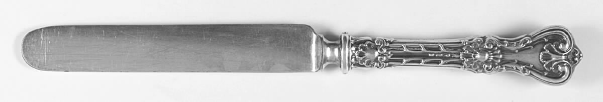 King Edward (Sterling, 1901) Blunt Hollow Knife with Bolster by Whiting Manf Co-1