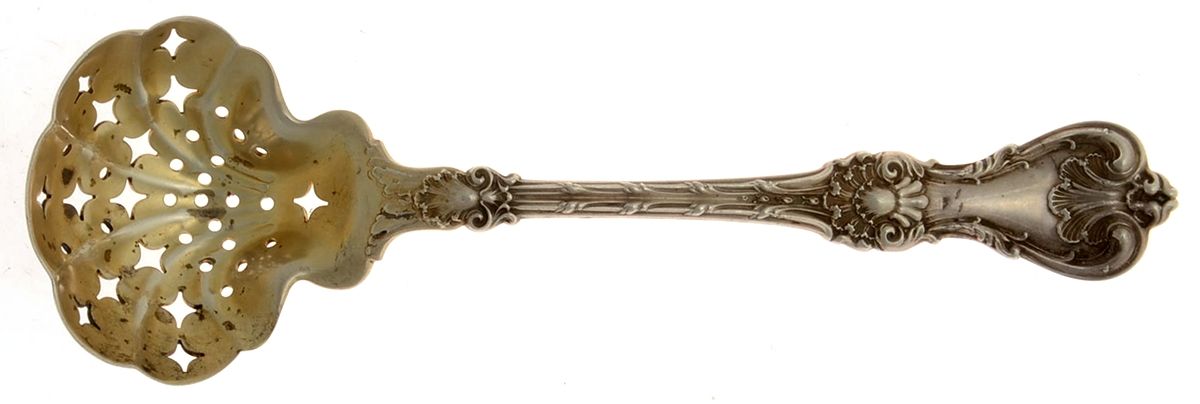 King Edward (Sterling, 1901) Large Sugar Sifter by Whiting Manf Co-1