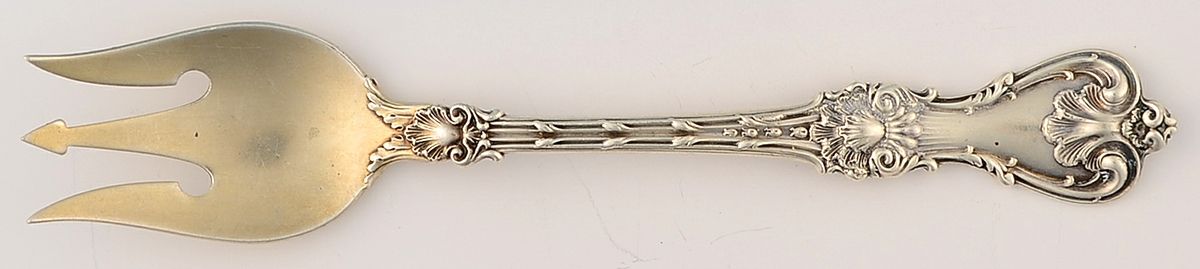 King Edward (Sterling, 1901) Large Individual Terrapin Fork by Whiting Manf Co-1