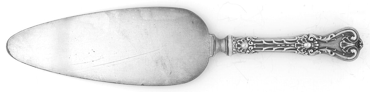 King Edward (Sterling, 1901) Pie Server with Silverplate Blade by Whiting Manf Co-1