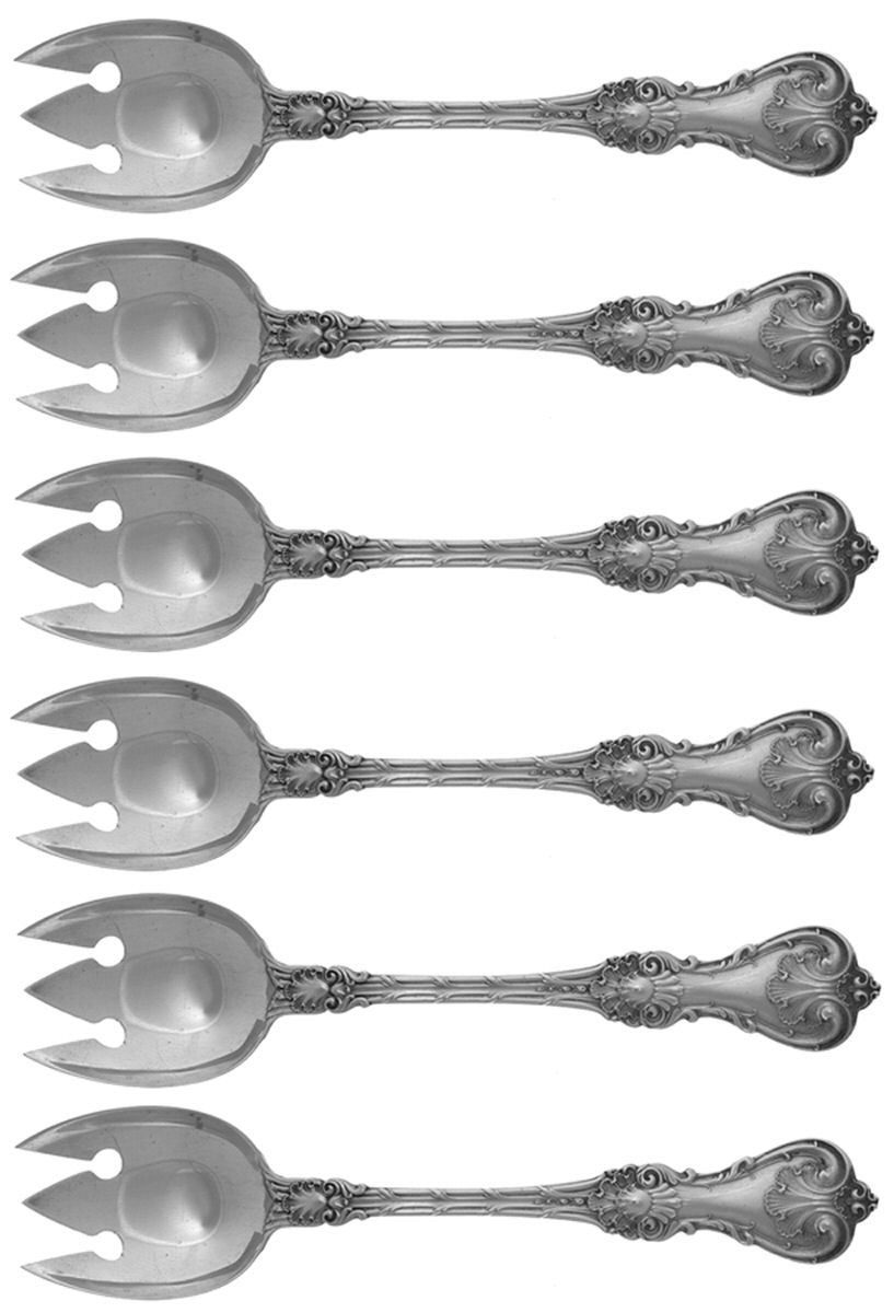 King Edward (Sterling, 1901) Ice Cream Fork (Set of 6) by Whiting Manf Co-1