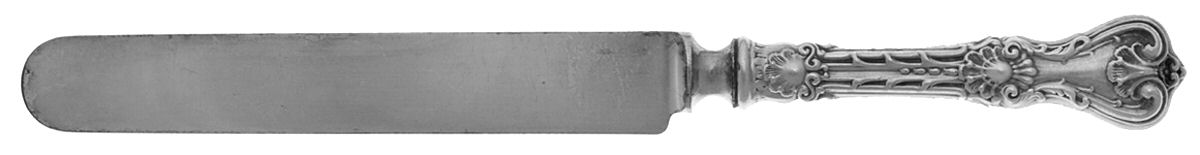 King Edward (Sterling, 1901) Blunt Hollow Handle Knife W/Bolster by Whiting Manf Co-1