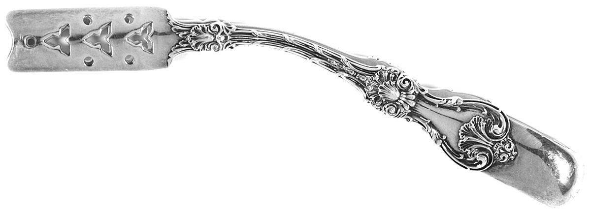 King Edward (Sterling, 1901) Solid Individual Asparagus Tongs by Whiting Manf Co-1