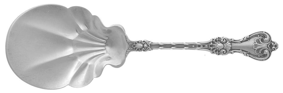 King Edward (Sterling, 1901) Solid Fried Oyster Server by Whiting Manf Co-1