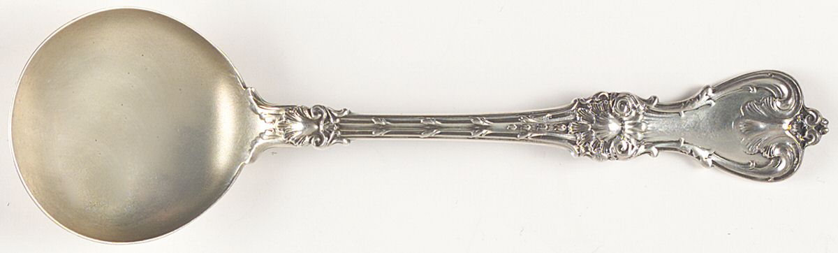 King Edward (Sterling, 1901) Round Bowl Soup Spoon (Bouillon) by Whiting Manf Co-1
