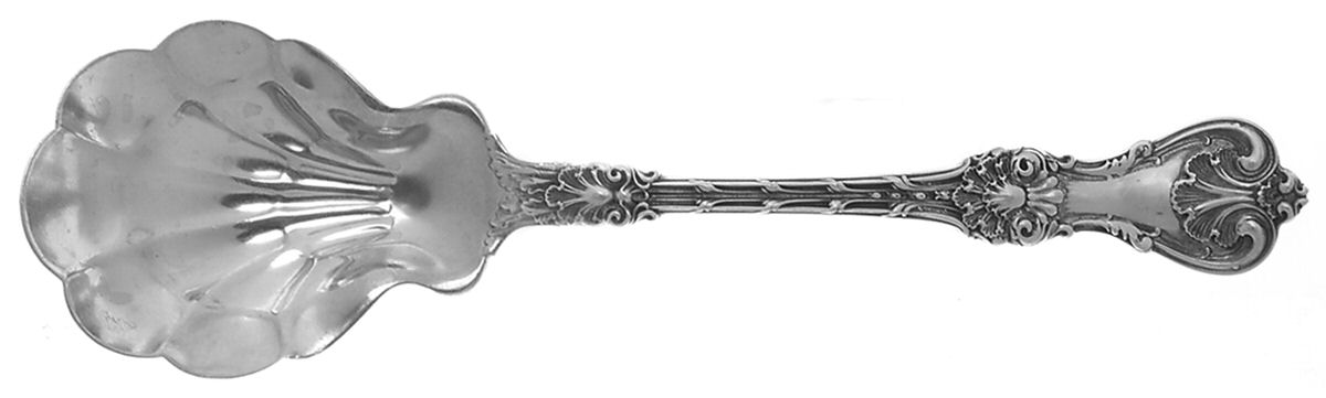 King Edward (Sterling, 1901) Sugar Shell Spoon by Whiting Manf Co-1