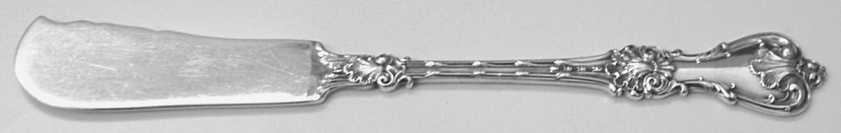 King Edward (Sterling, 1901) Flat Handle Butter Spreader by Whiting Manf Co-1