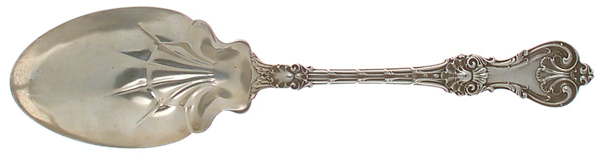 King Edward (Sterling, 1901) Solid Salad Serving Spoon by Whiting Manf Co-1