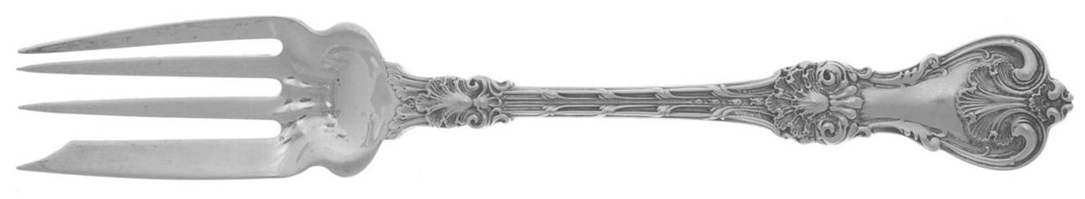 King Edward (Sterling, 1901) Individual Salad Fork by Whiting Manf Co-1