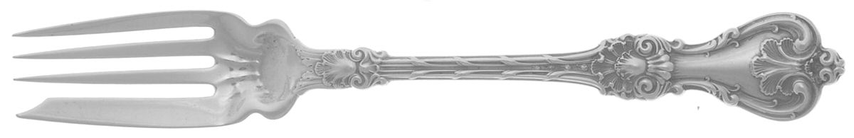King Edward (Sterling, 1901) Individual Solid Fish Fork by Whiting Manf Co-1