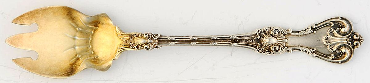 King Edward (Sterling, 1901) Ice Cream Fork by Whiting Manf Co-1