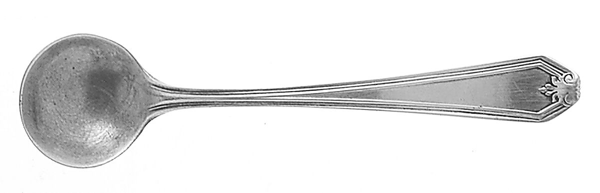 Lady Baltimore (Sterling, 1910, No Monograms) Individual Salt Spoon by Whiting Manf Co-1