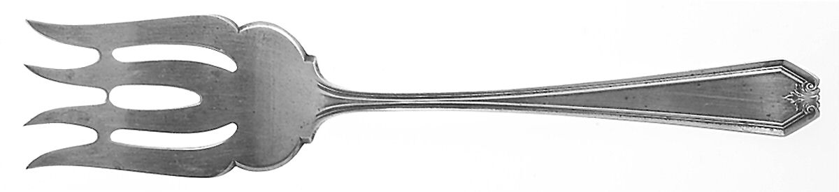 Lady Baltimore (Sterling, 1910, No Monograms) Large Chipped Beef Fork by Whiting Manf Co-1