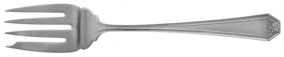 Lady Baltimore (Sterling, 1910, No Monograms) Individual Salad Fork by Whiting Manf Co-1