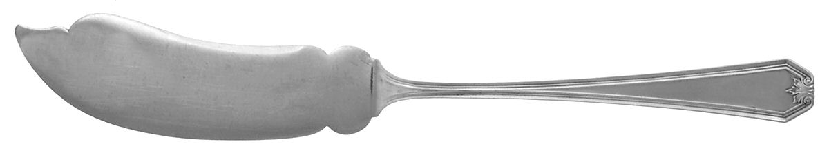 Lady Baltimore (Sterling, 1910, No Monograms) Flat Handle Master Butter Knife by Whiting Manf Co-1