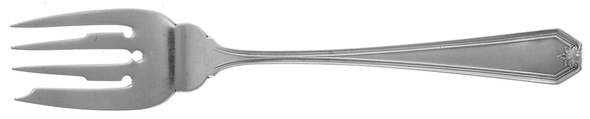 Lady Baltimore (Sterling, 1910, No Monograms) Pastry Fork by Whiting Manf Co-1