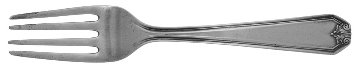 Lady Baltimore (Sterling, 1910, No Monograms) Baby Fork by Whiting Manf Co-1