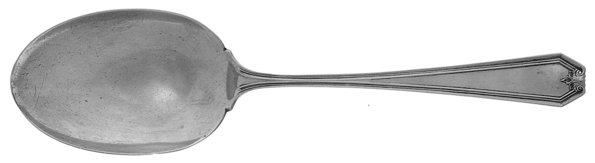 Lady Baltimore (Sterling, 1910, No Monograms) Small Solid Berry/Casserole Spoon by Whiting Manf Co-1