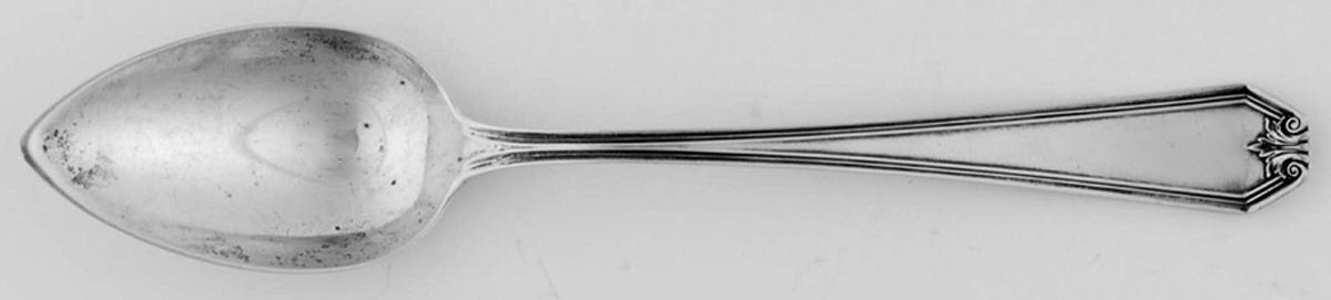 Lady Baltimore (Sterling, 1910, No Monograms) Dessert/Oval Soup Spoon by Whiting Manf Co-1