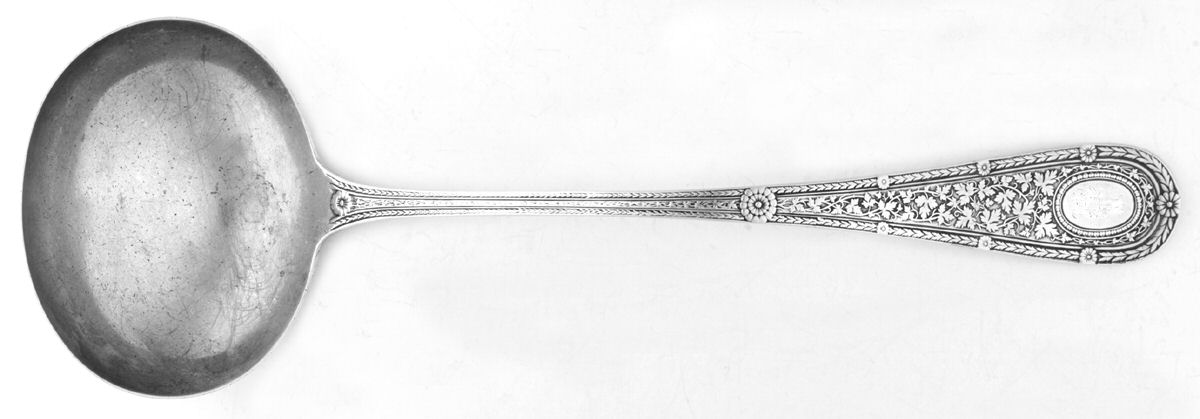 Laureate (Sterling, 1890) Solid Soup Ladle by Whiting Manf Co-1