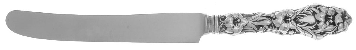 Lily (Sterling, 1902, Lion-Pat.1902) Old French Thick Hollow Knife with Bolster by Whiting Manf Co-1