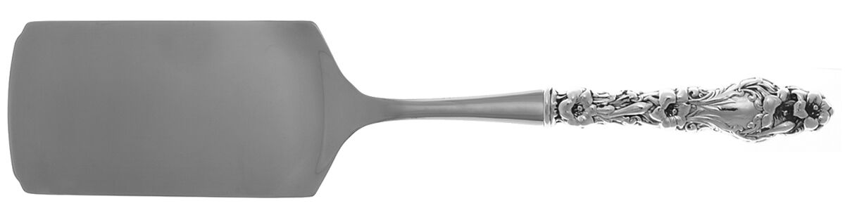 Lily (Sterling, 1902, Lion-Pat.1902) Lasagna Server with Stainless Blade HC by Whiting Manf Co-1