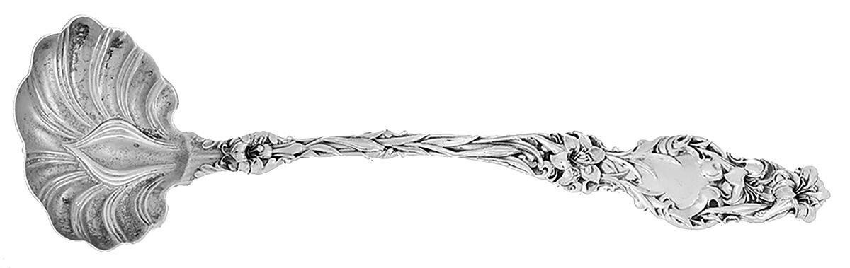 Lily (Sterling, 1902, Lion-Pat.1902) Mayonnaise Ladle by Whiting Manf Co-1