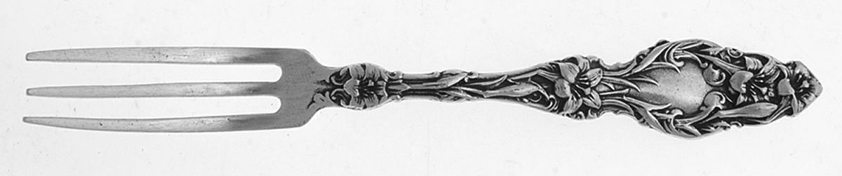 Lily (Sterling, 1902, Lion-Pat.1902) Strawberry Fork by Whiting Manf Co-1