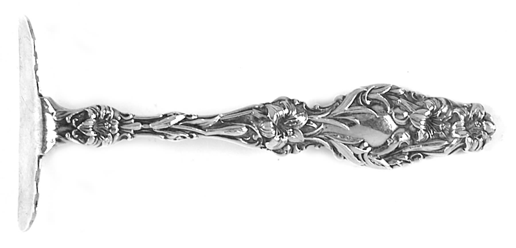 Lily (Sterling, 1902, Lion-Pat.1902) Food Pusher Solid by Whiting Manf Co-1