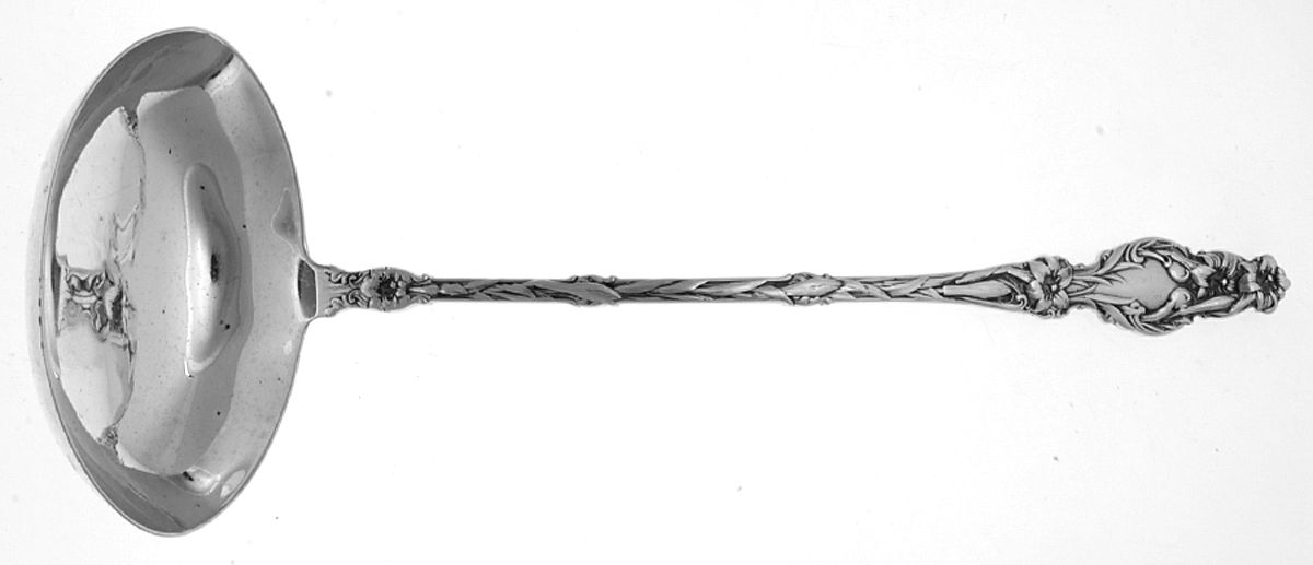 Lily (Sterling, 1902, Lion-Pat.1902) Bouillon Ladle by Whiting Manf Co-1