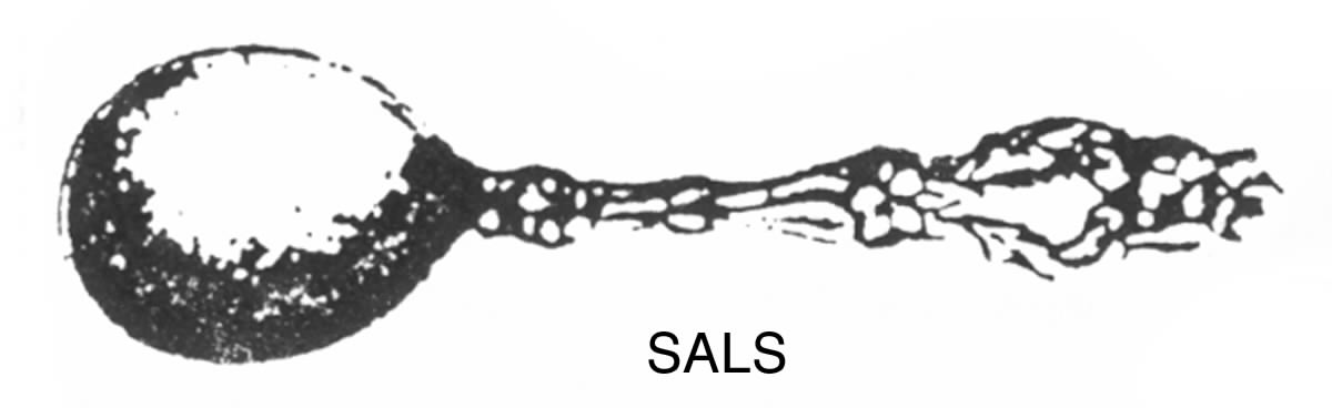 Lily (Sterling, 1902, Lion-Pat.1902) Individual Salt Spoon by Whiting Manf Co-1