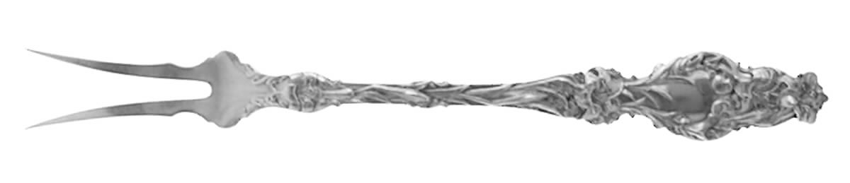 Lily (Sterling, 1902, Lion-Pat.1902) Two-Tine Butter Pick by Whiting Manf Co-1