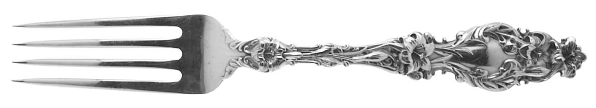 Lily (Sterling, 1902, Lion-Pat.1902) Fork by Whiting Manf Co-1