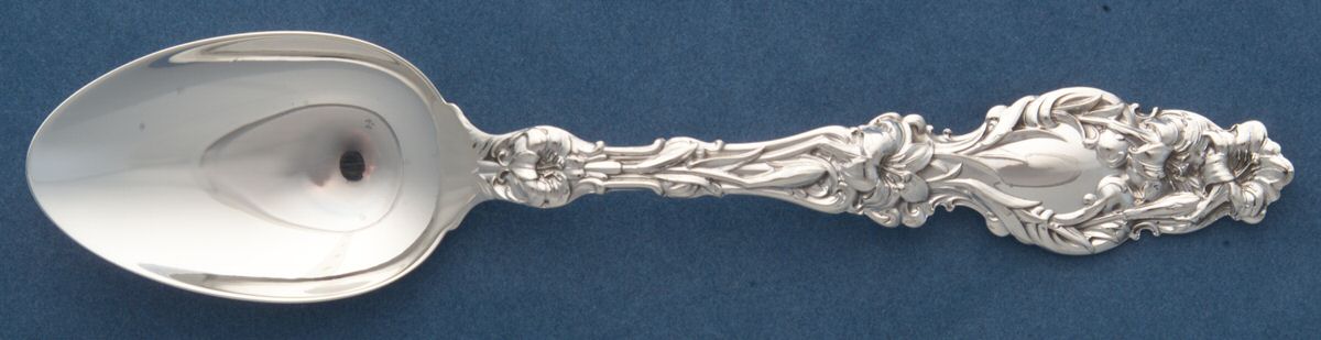 Lily (Sterling, 1902, Lion-Pat.1902) Teaspoon by Whiting Manf Co-1